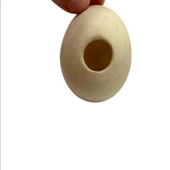 Vintage Floral Signed Artist Egg with Stand - Picture 6 of 10